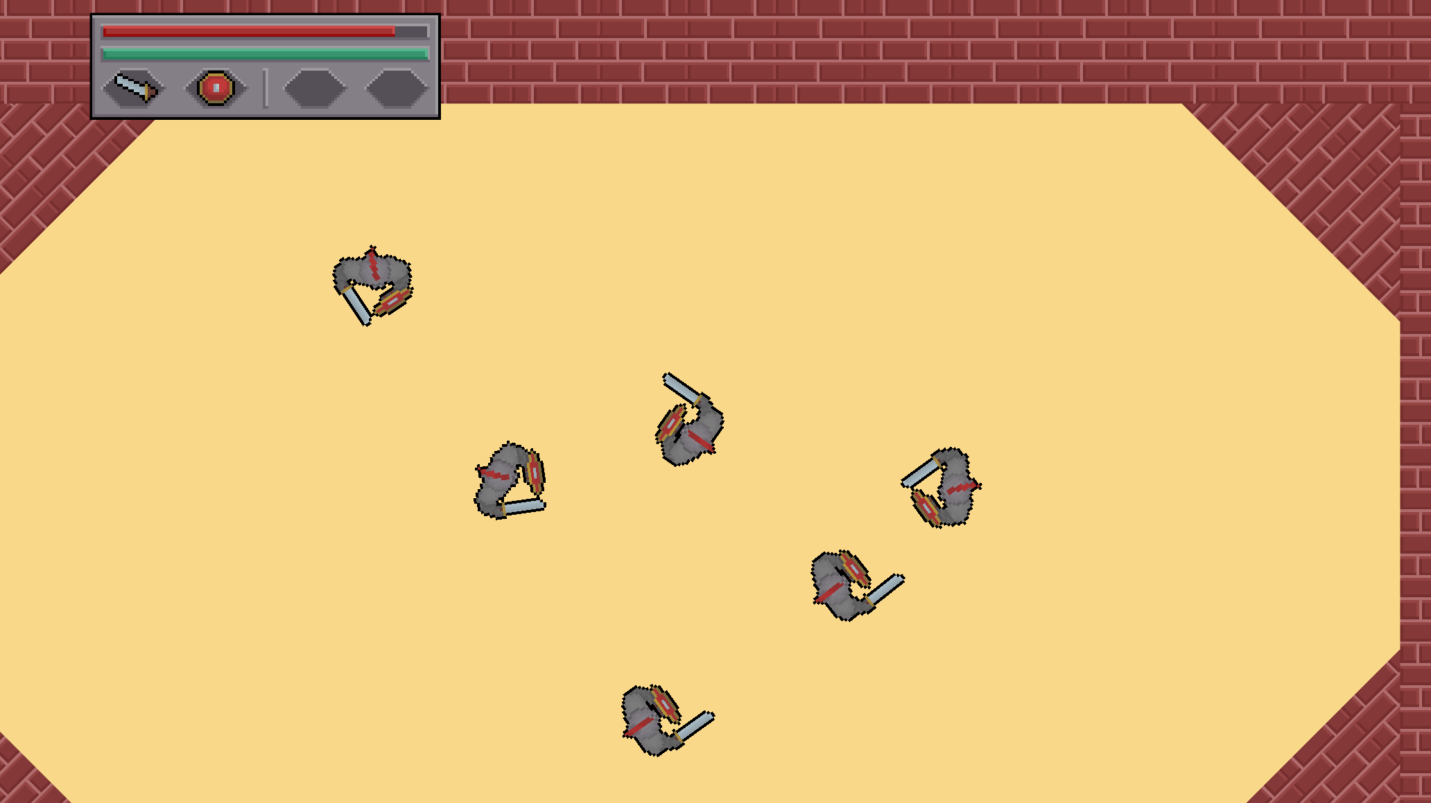Gladiator Game With Five Enemies