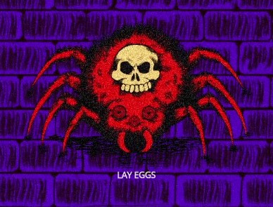 Spider Queen Lay Eggs